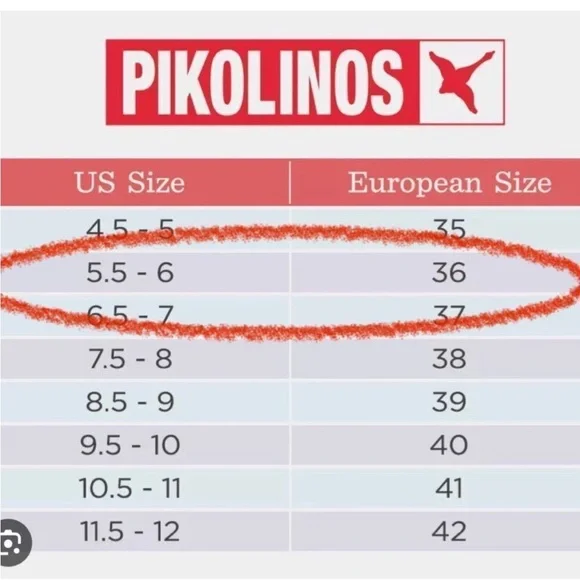 PIKOLINOS Leather Sling Back Low Heels Women’s Size 5.5-6 EUC - Picture 7 of 7